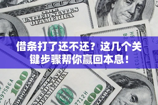 武汉借条打了还不还？这几个关键步骤帮你赢回本息！