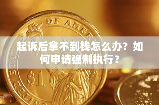 武汉起诉后拿不到钱怎么办？如何申请强制执行？