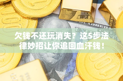武汉欠钱不还玩消失？这5步法律妙招让你追回血汗钱！