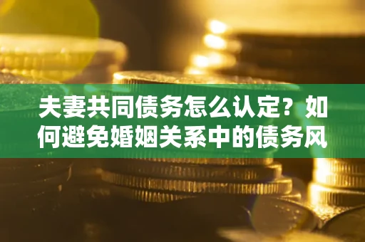 武汉夫妻共同债务怎么认定？如何避免婚姻关系中的债务风险？