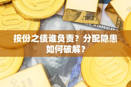 武汉按份之债谁负责？分配隐患如何破解？