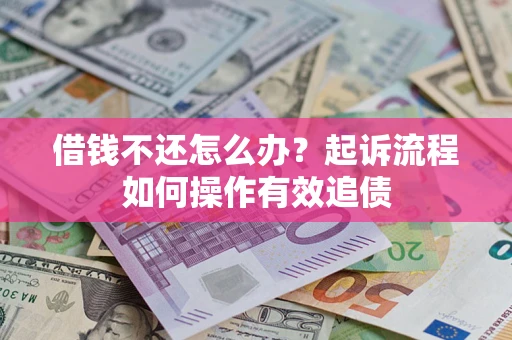 武汉借钱不还怎么办？起诉流程如何操作有效追债