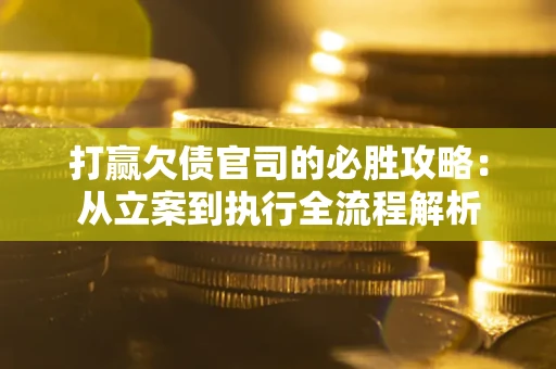 武汉打赢欠债官司的必胜攻略：从立案到执行全流程解析