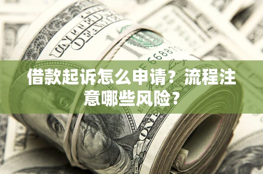 武汉借款起诉怎么申请？流程注意哪些风险？